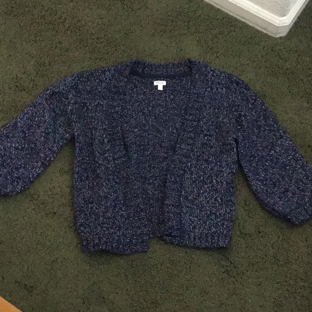 Gymboree glitter thread cardigan sweater